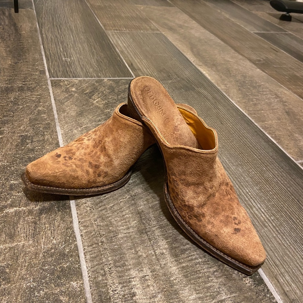 Leopard suede Old Gringo mules